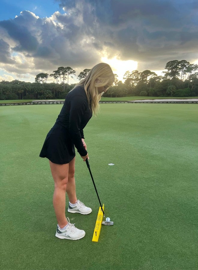 GolfTrainingAids The Putting Arc - T3 Model - Golf Training Aid Used to Perfect Your Putting and Reduce Your Score! - Practice and Master Your Putting Fundamentals! - Golden Yellow - Image 3